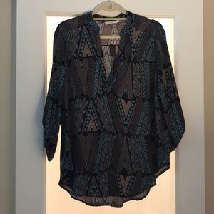 Lush perfect woven roll tan sleeve shirt